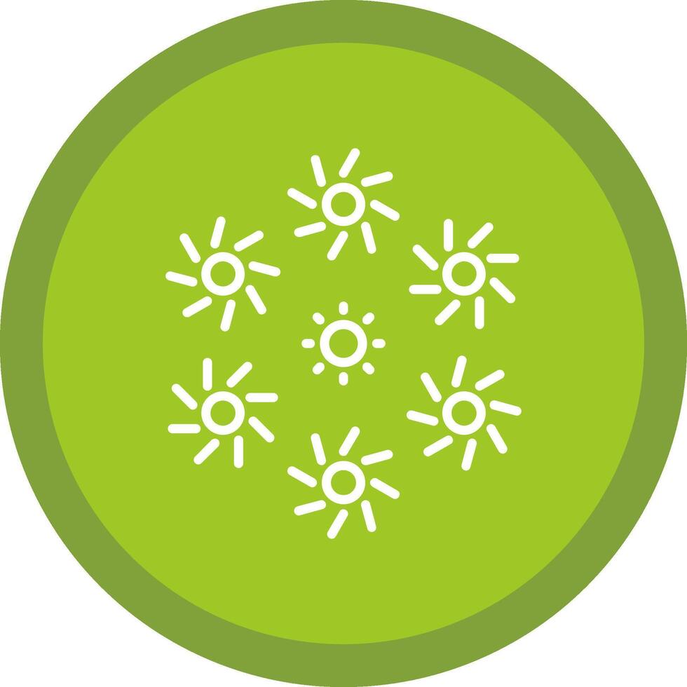 Firework Line Multi Circle Icon vector