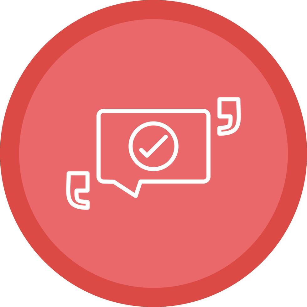 Quotation Line Multi Circle Icon vector