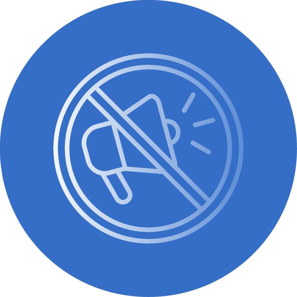 Prohibited Sign Flat Bubble Icon vector