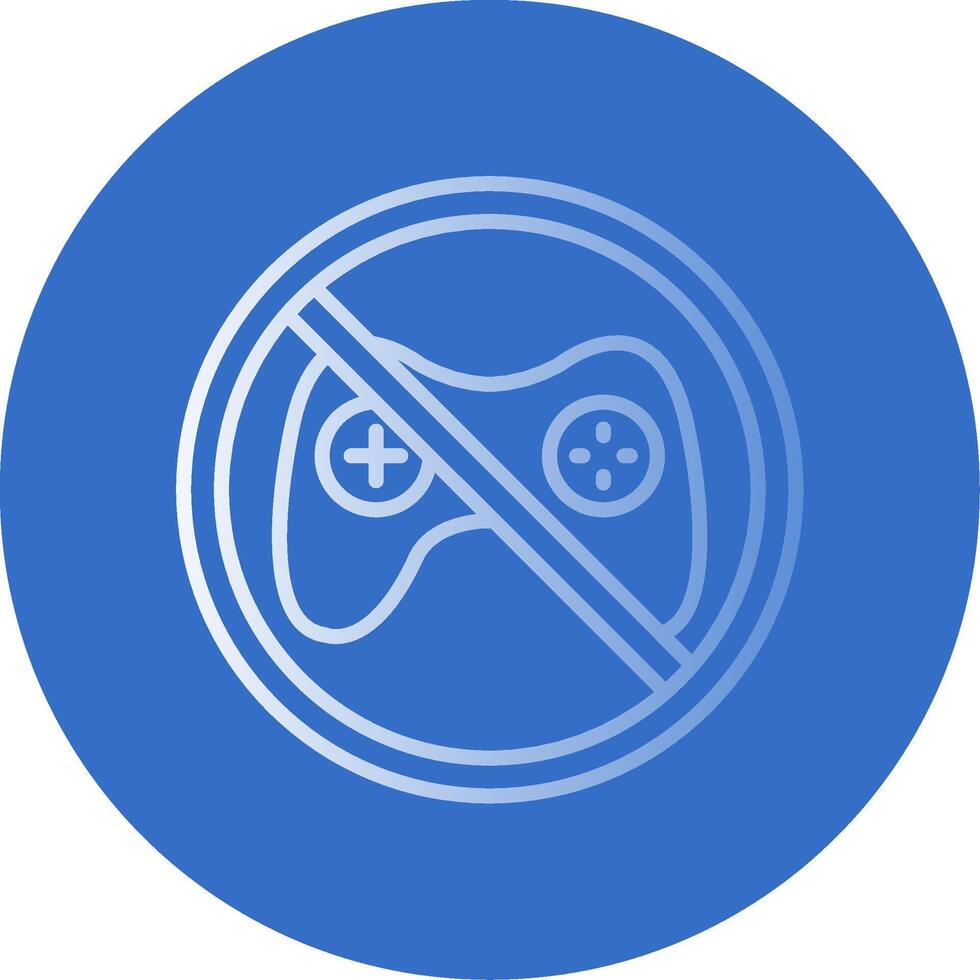 Prohibited Sign Flat Bubble Icon vector