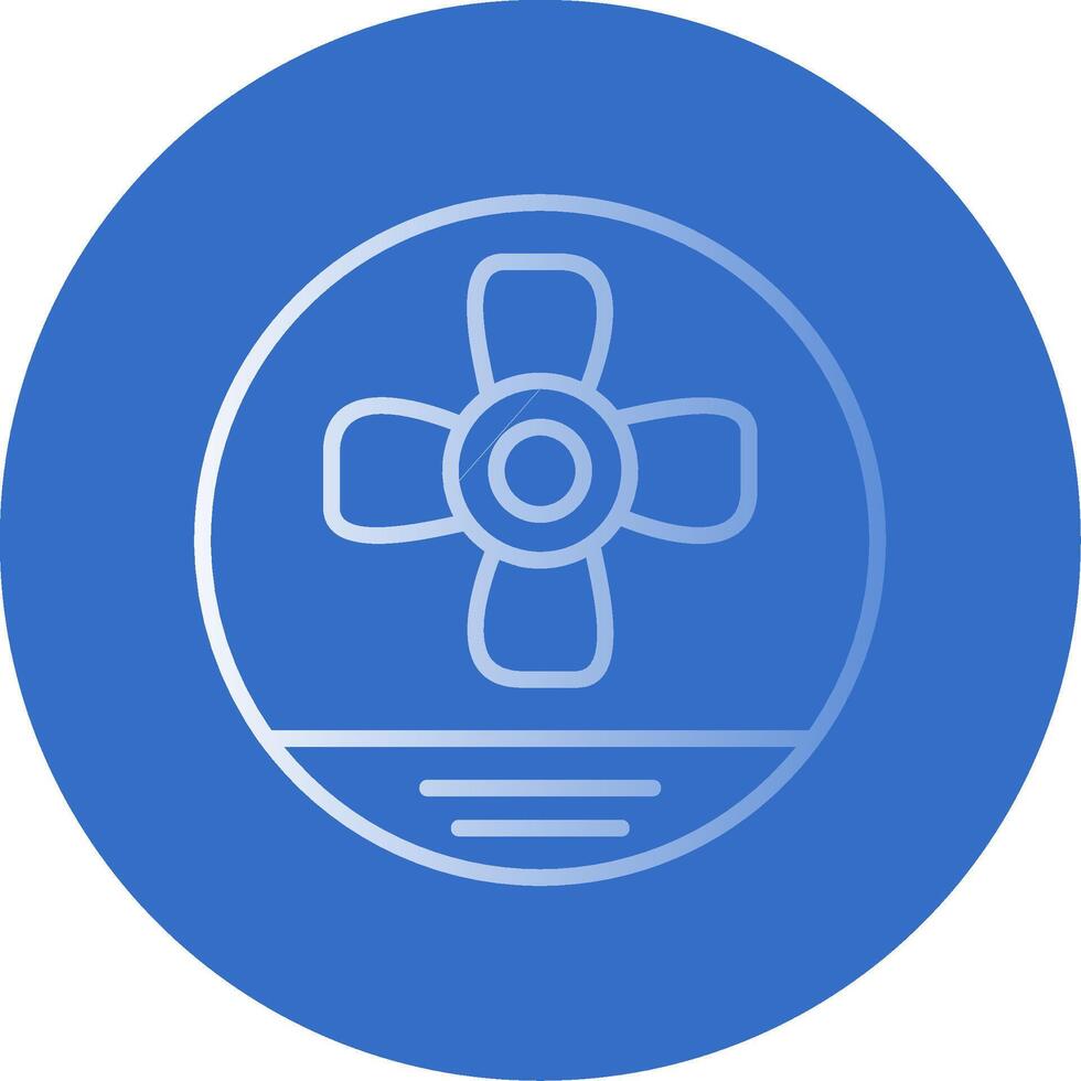 Propeller Flat Bubble Icon vector