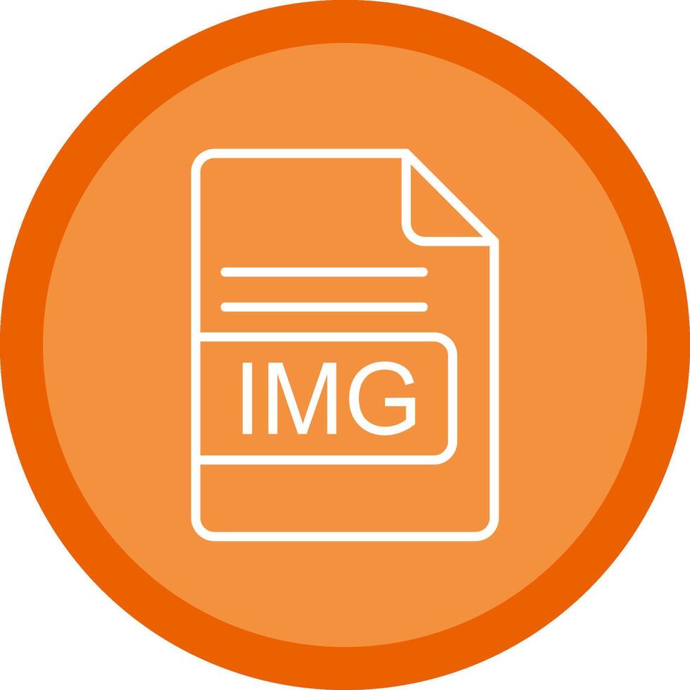 IMG File Format Line Multi Circle Icon vector