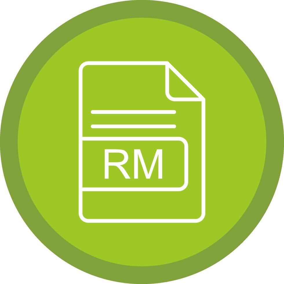 ASF File Format Line Multi Circle Icon vector
