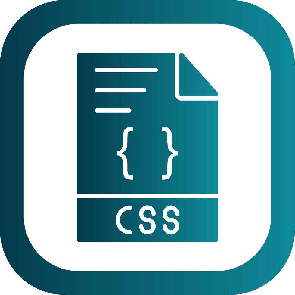 CSS Glyph Gradient Corner Icon vector