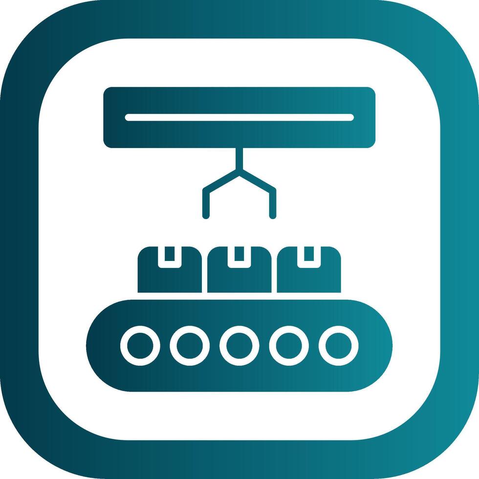 Product Glyph Gradient Corner Icon vector