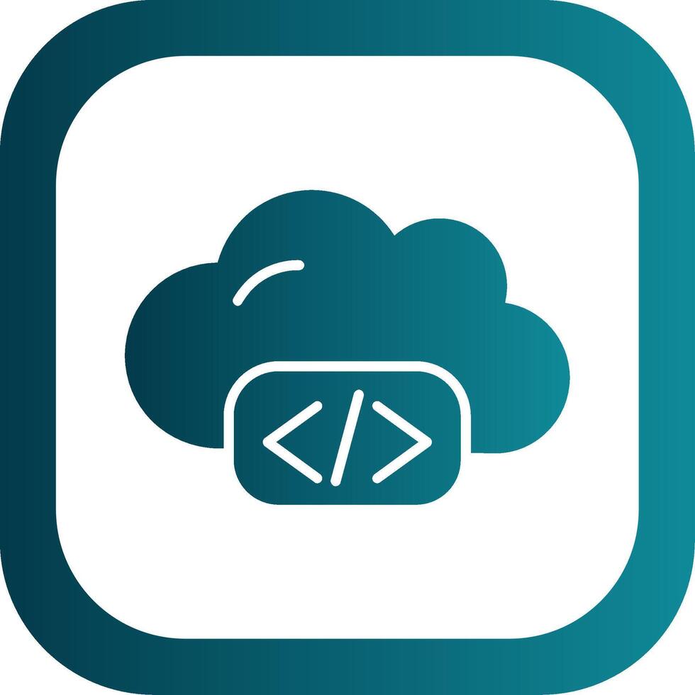 Cloud Coding Glyph Gradient Corner Icon 44224344 Vector Art at Vecteezy
