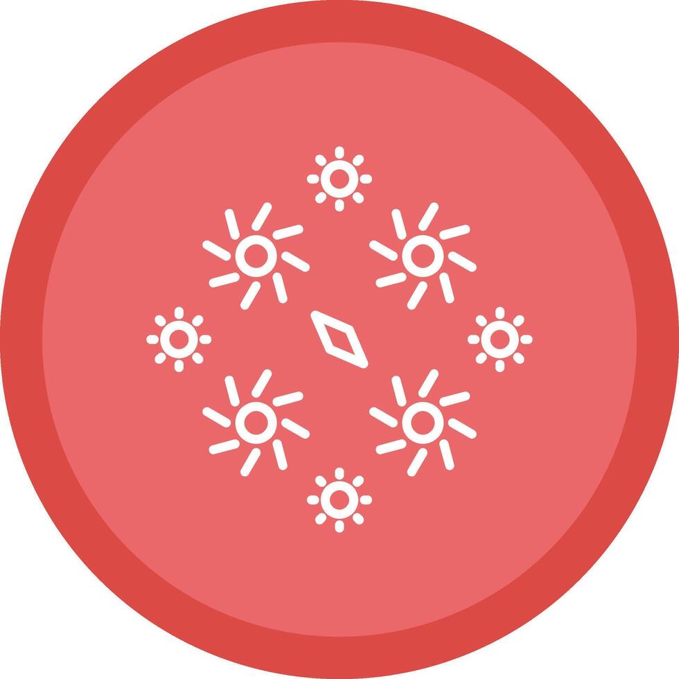 Firework Line Multi Circle Icon vector