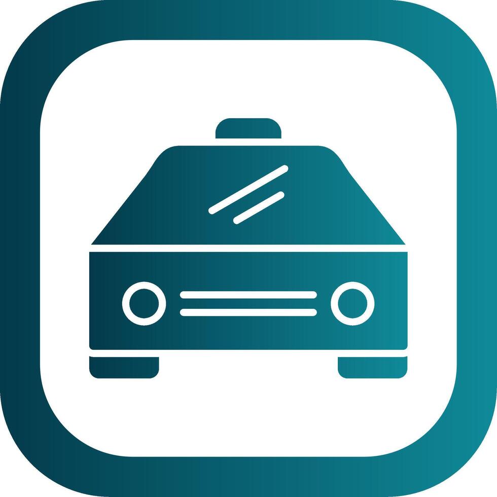 Car Glyph Gradient Corner Icon vector