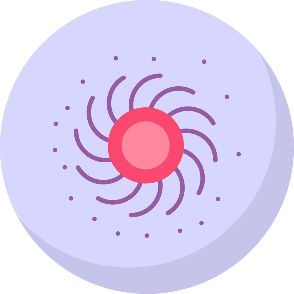 Black Hole Flat Bubble Icon vector