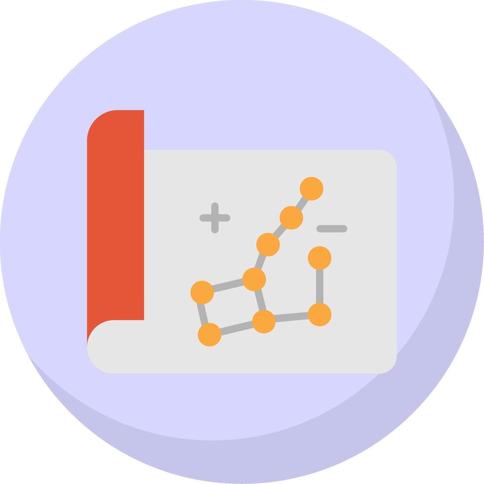 Constellation Flat Bubble Icon vector