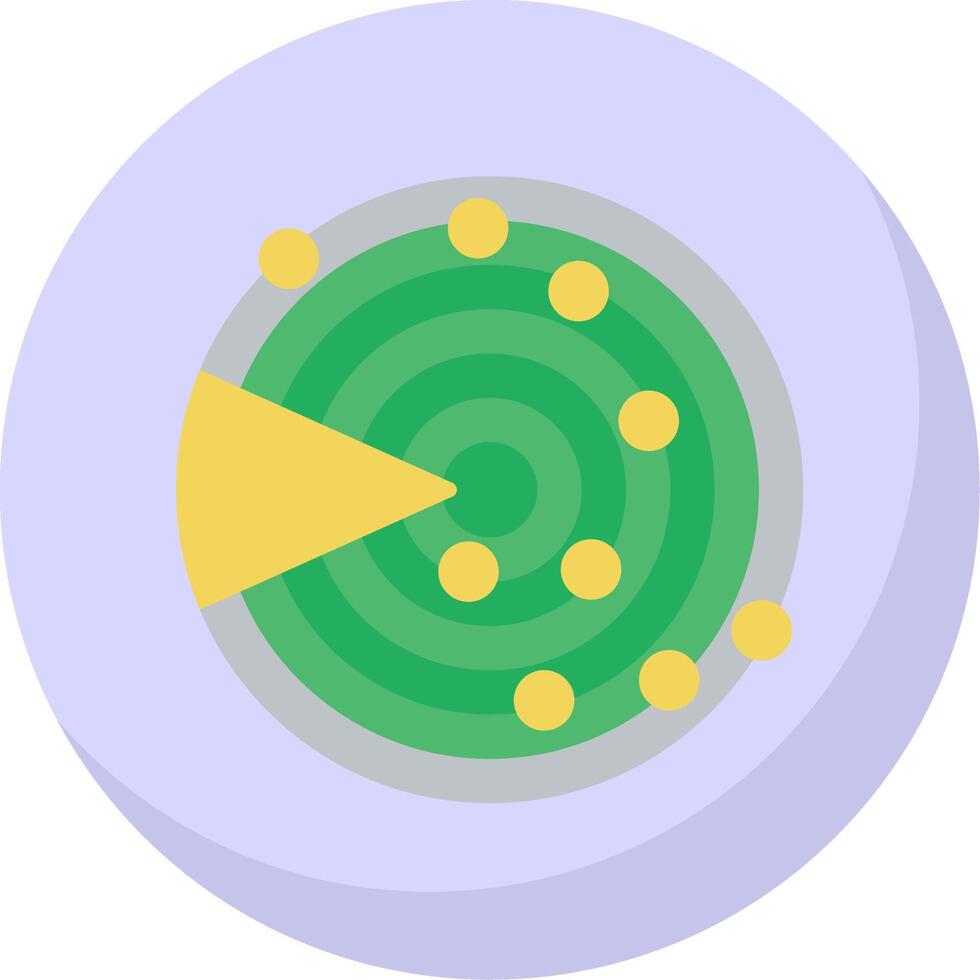 Sonar Flat Bubble Icon vector