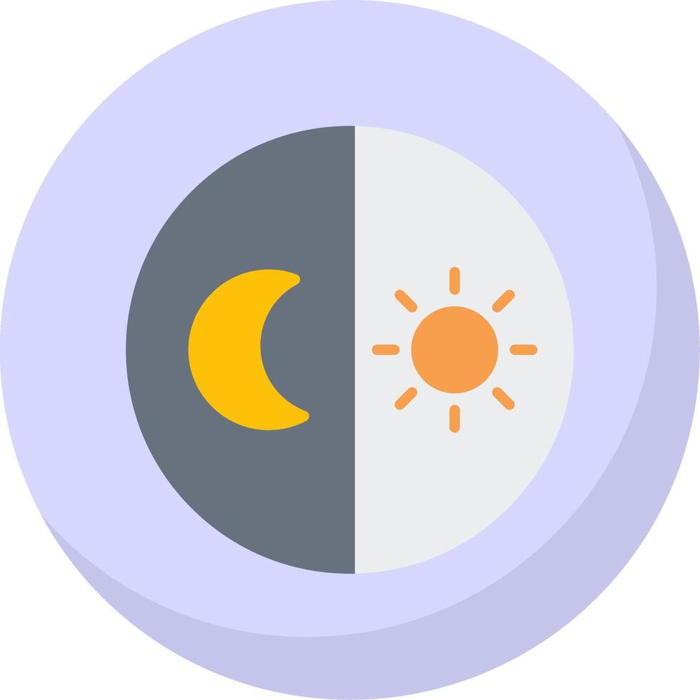 día y noche gratis plano burbuja icono vector