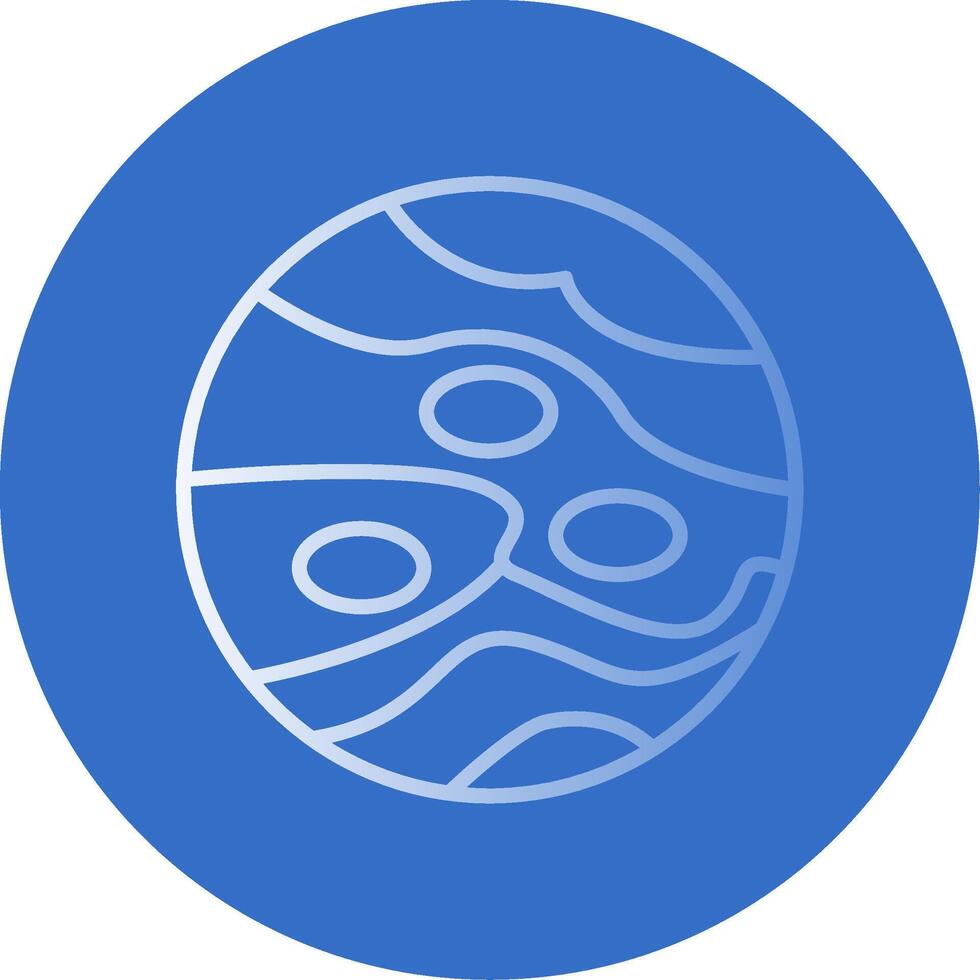 Planet Flat Bubble Icon vector