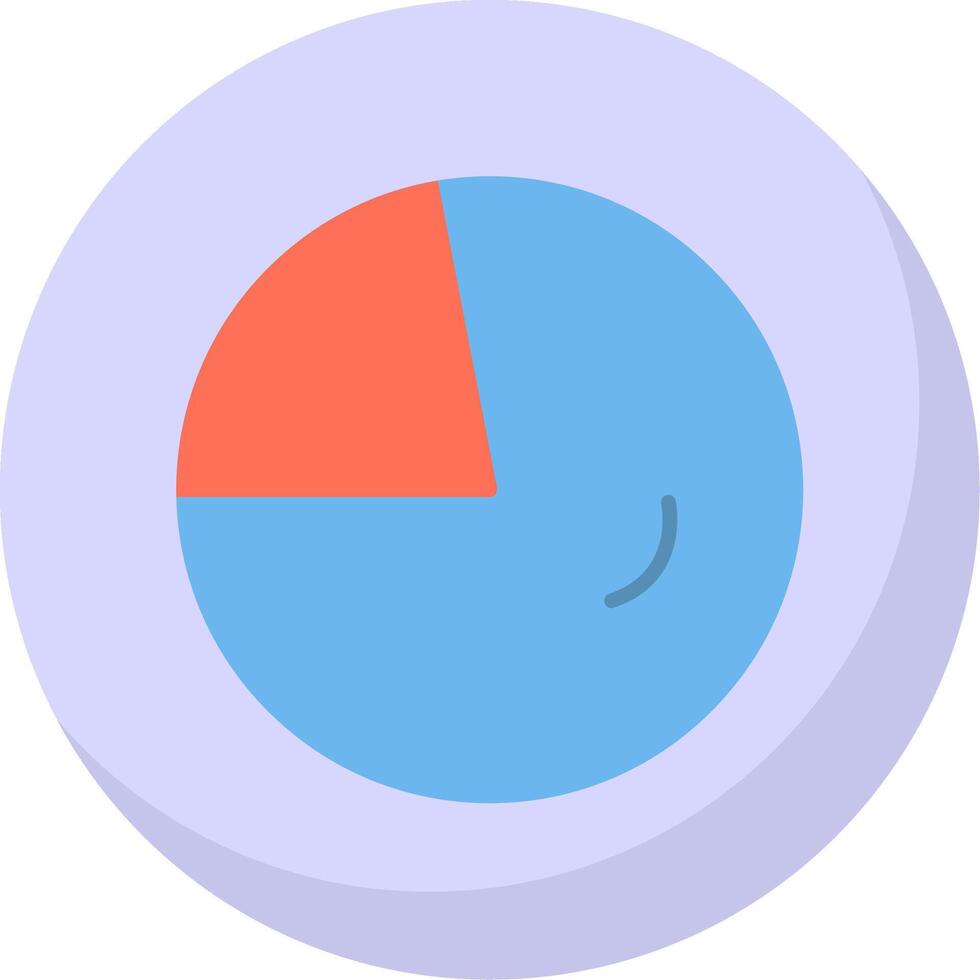 Circular Chart Flat Bubble Icon vector