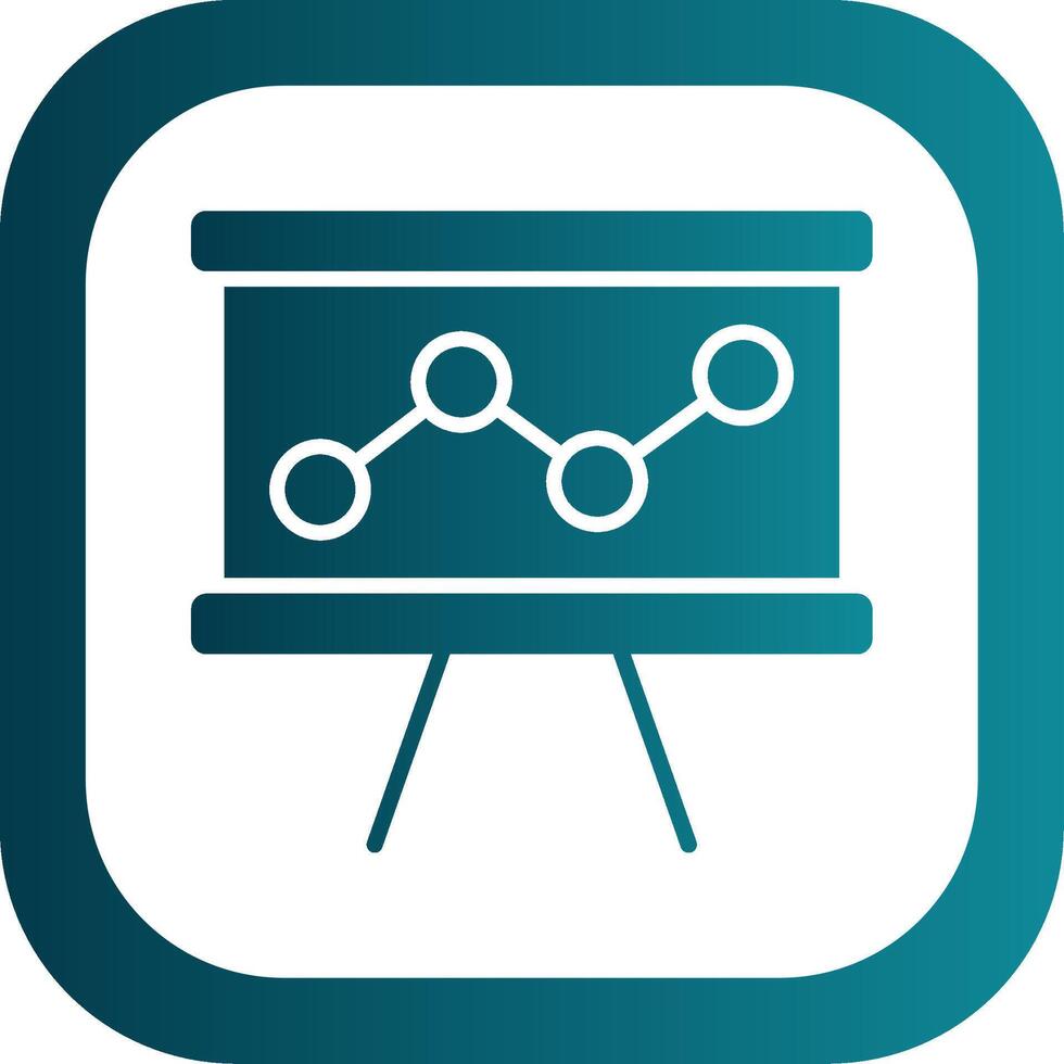 Competitive Analysis Glyph Gradient Corner Icon vector