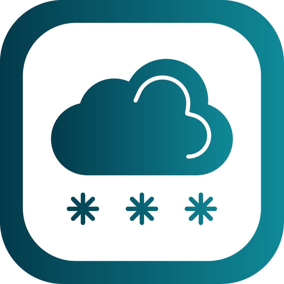 Cloud Computing Glyph Gradient Corner Icon vector