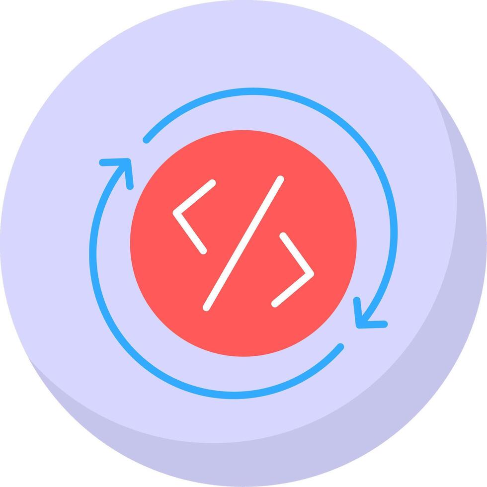 Development Flat Bubble Icon vector
