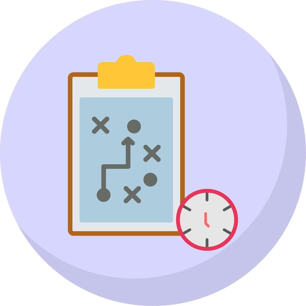 Marketing Strategy Flat Bubble Icon vector