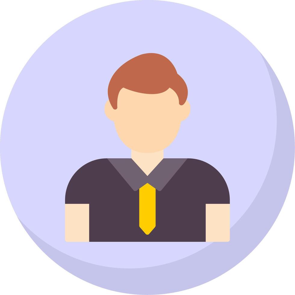Account Manager Flat Bubble Icon vector