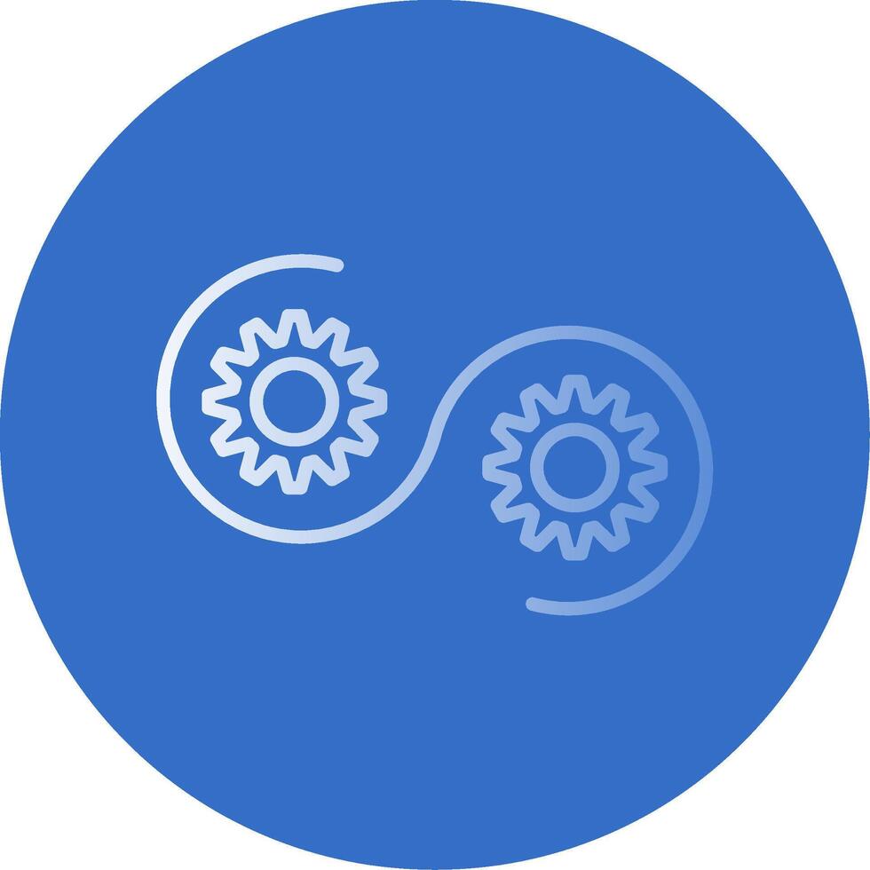 Devops Flat Bubble Icon vector