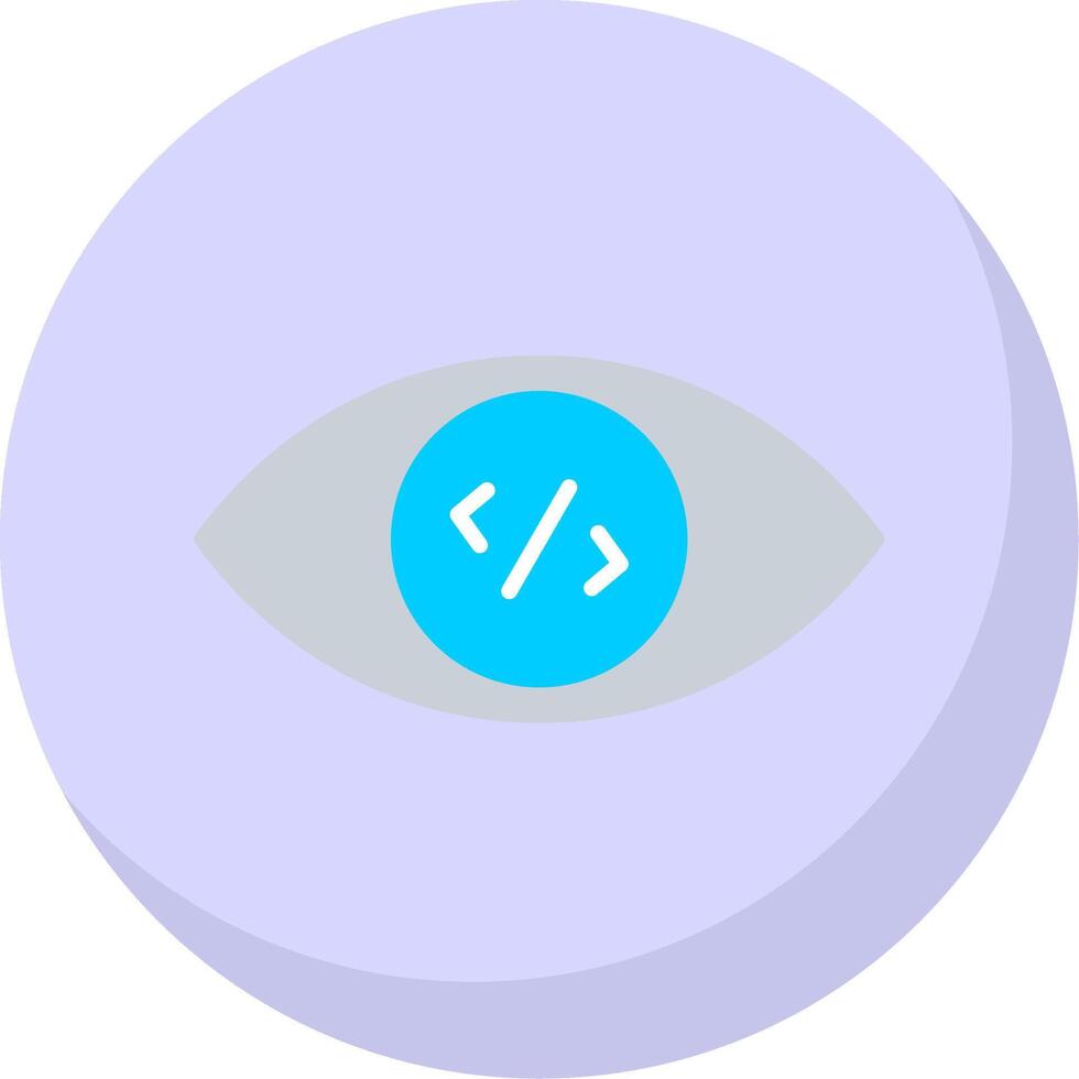 Vision Flat Bubble Icon vector