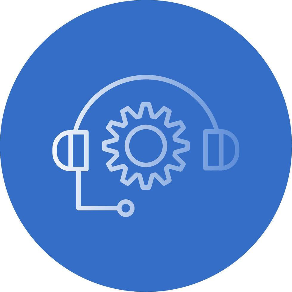 Support Flat Bubble Icon vector
