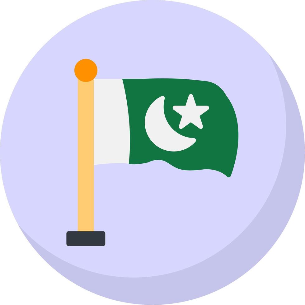 Flag Flat Bubble Icon vector