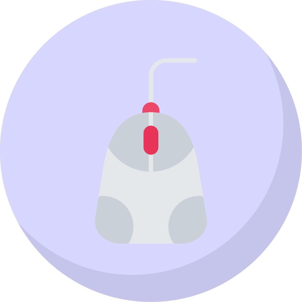 Mouse Flat Bubble Icon vector