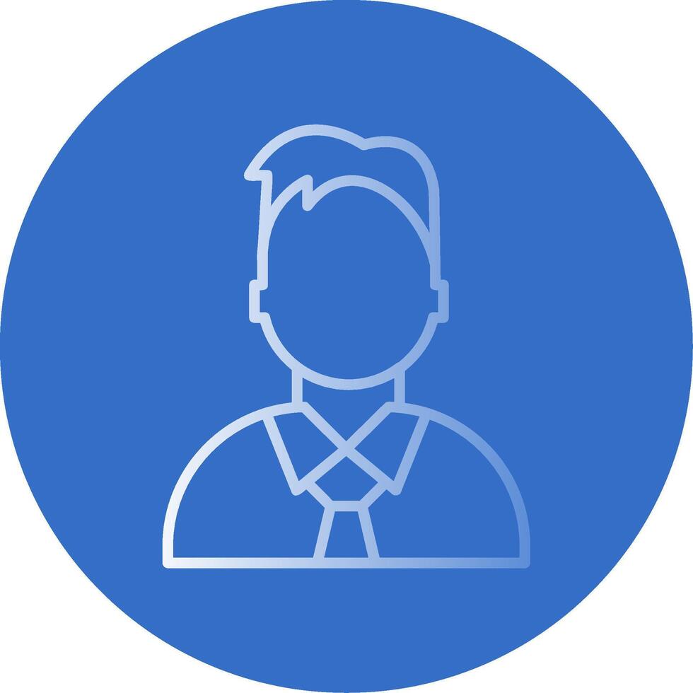 Admin Flat Bubble Icon vector