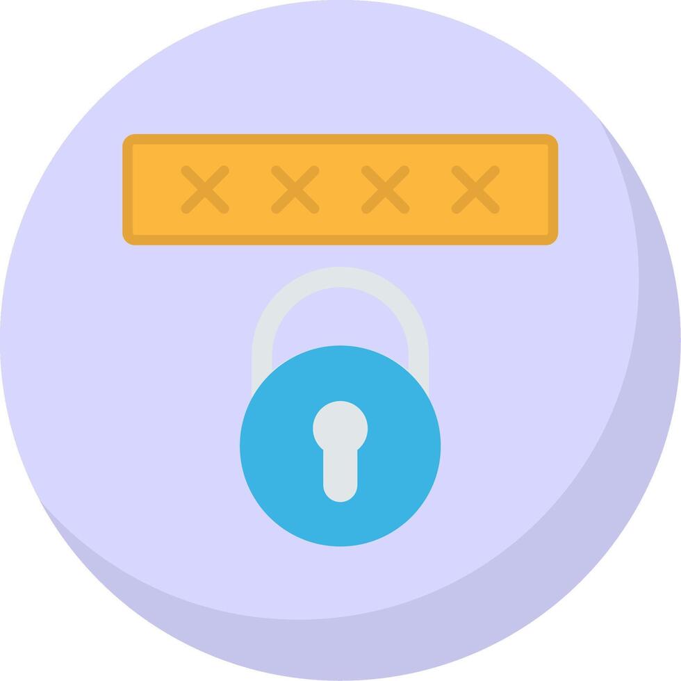 Security Code Flat Bubble Icon 44225622 Vector Art at Vecteezy