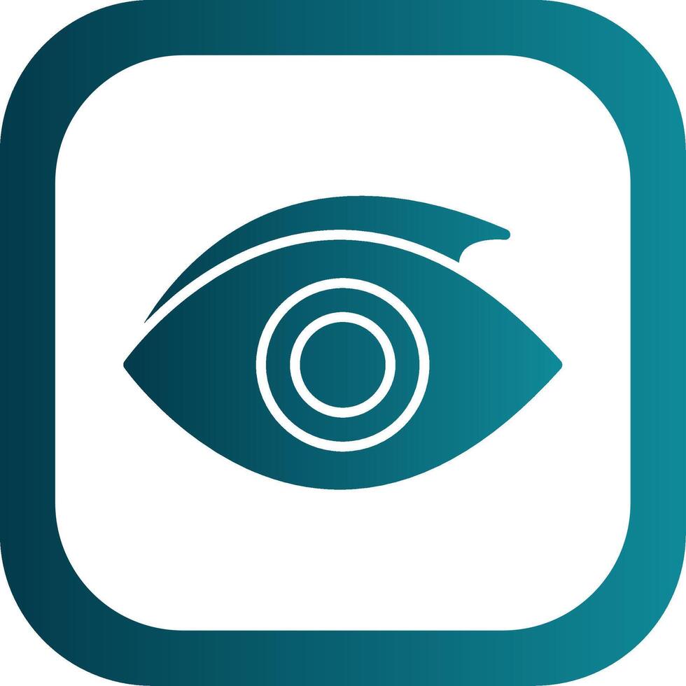 Eye Glyph Gradient Corner Icon vector