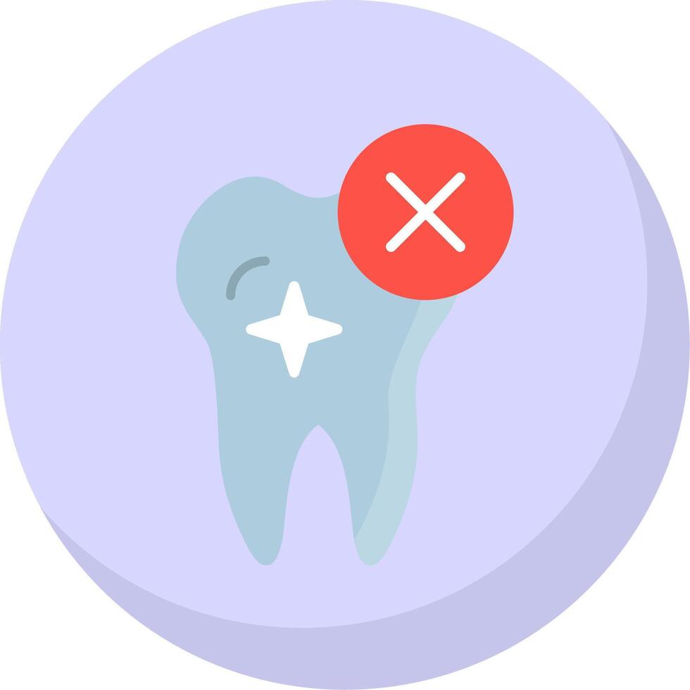 Rejected Flat Bubble Icon vector