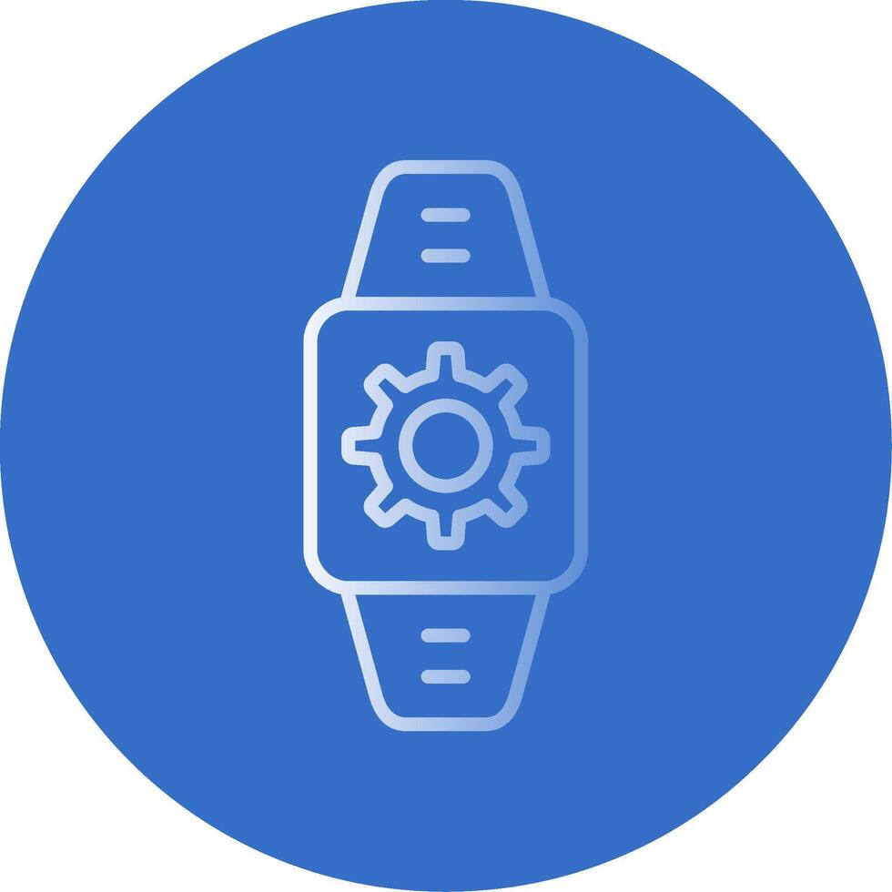 Smartwatch Flat Bubble Icon vector