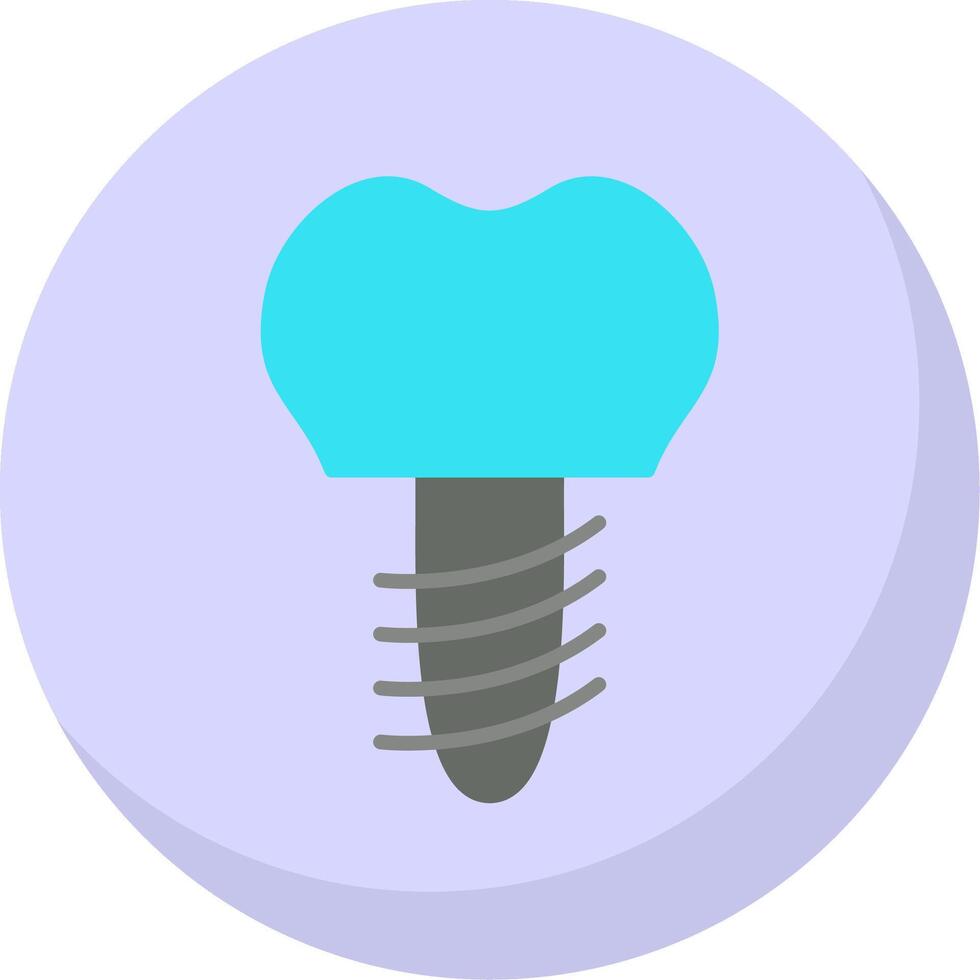 Implants Flat Bubble Icon vector