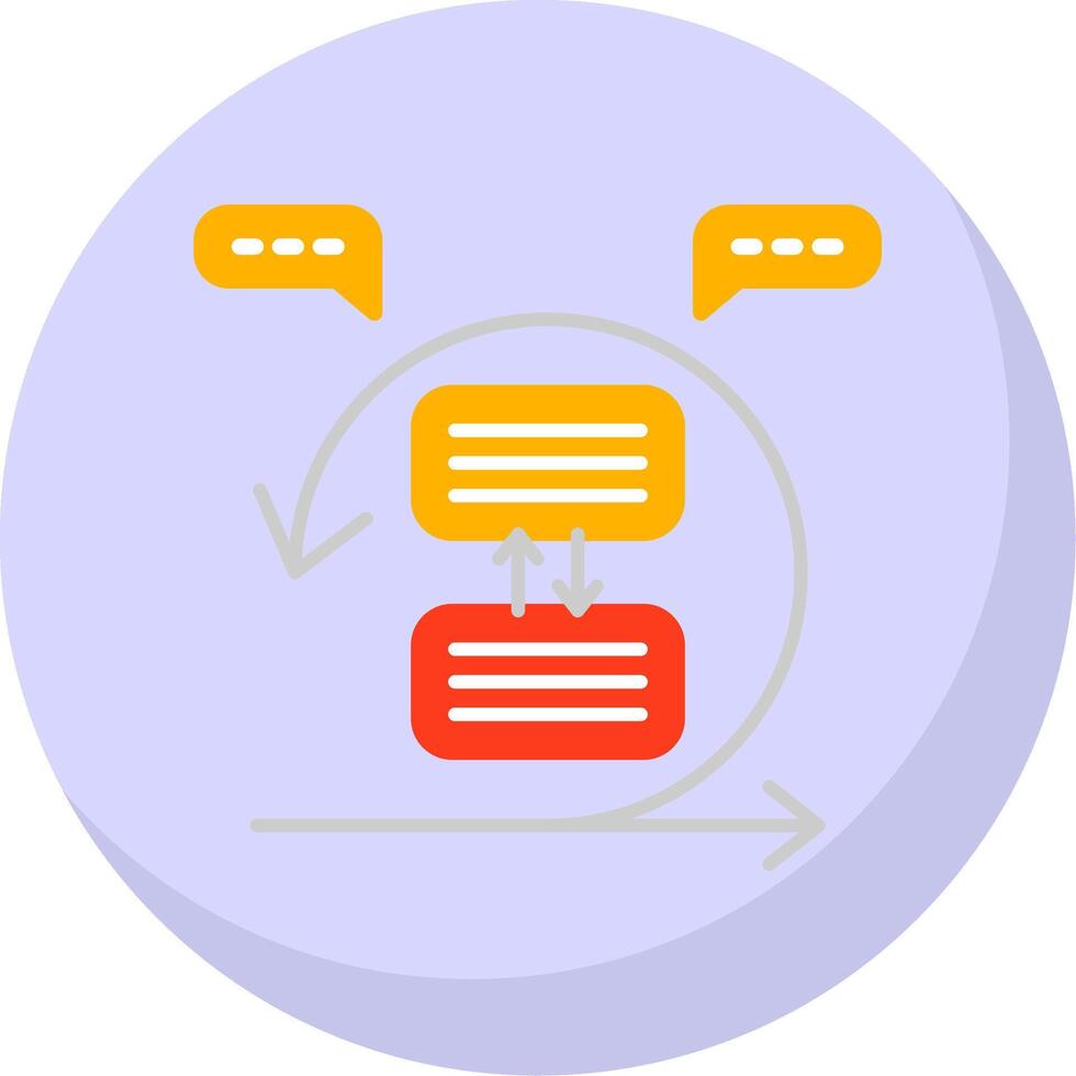Sprint Flat Bubble Icon vector