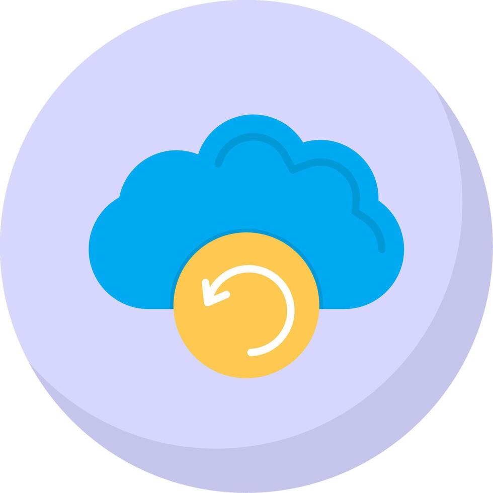 Backup Flat Bubble Icon vector