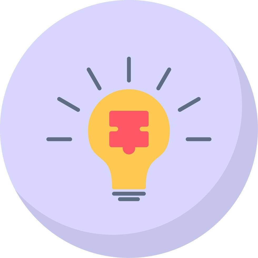 Solution Flat Bubble Icon vector