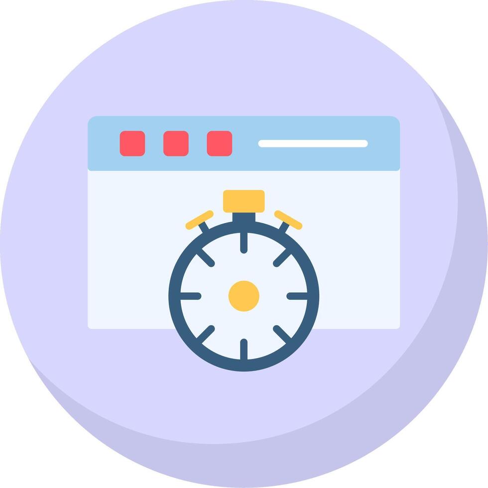 Fast Access Flat Bubble Icon vector