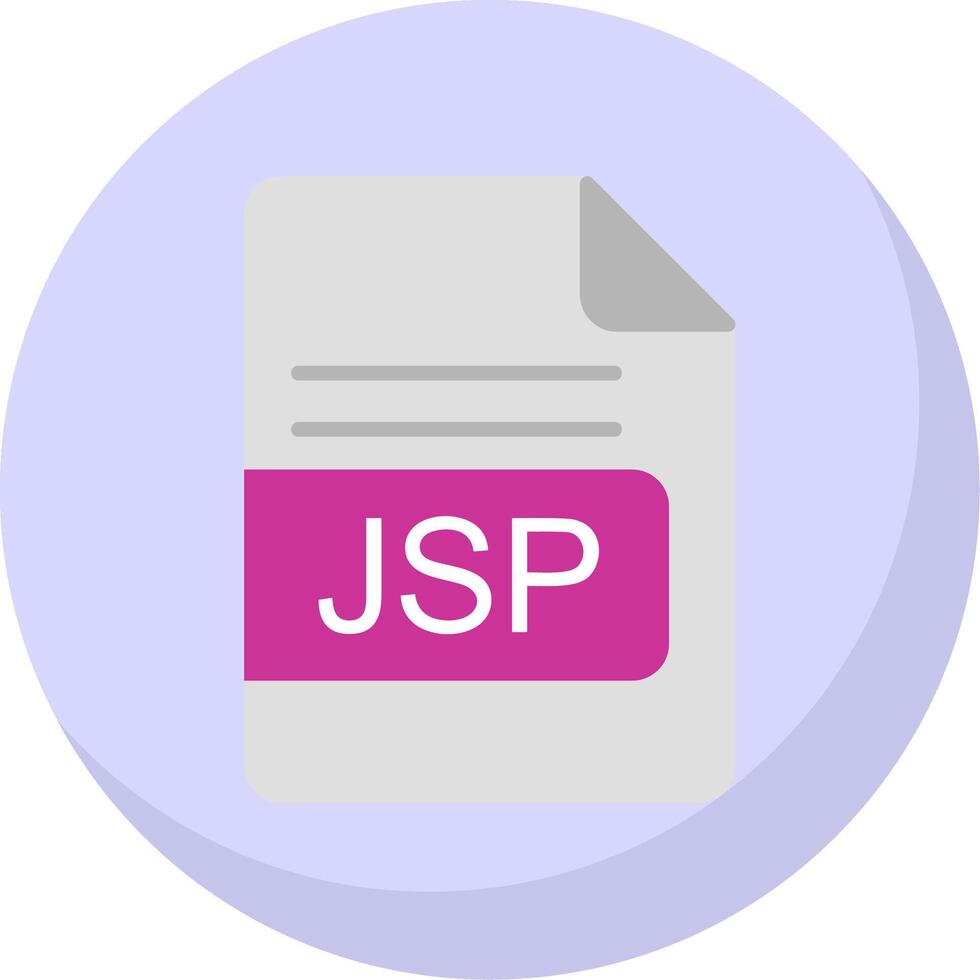 JSP File Format Flat Bubble Icon 44226243 Vector Art at Vecteezy