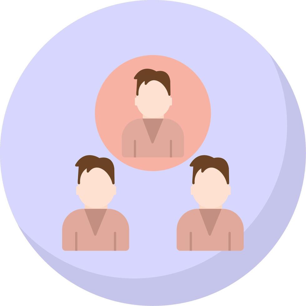 Leader Search Flat Bubble Icon vector