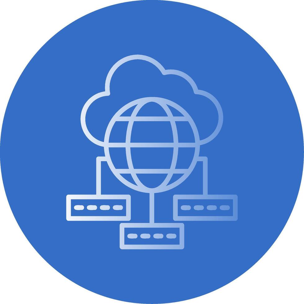 Data Sumit Flat Bubble Icon vector