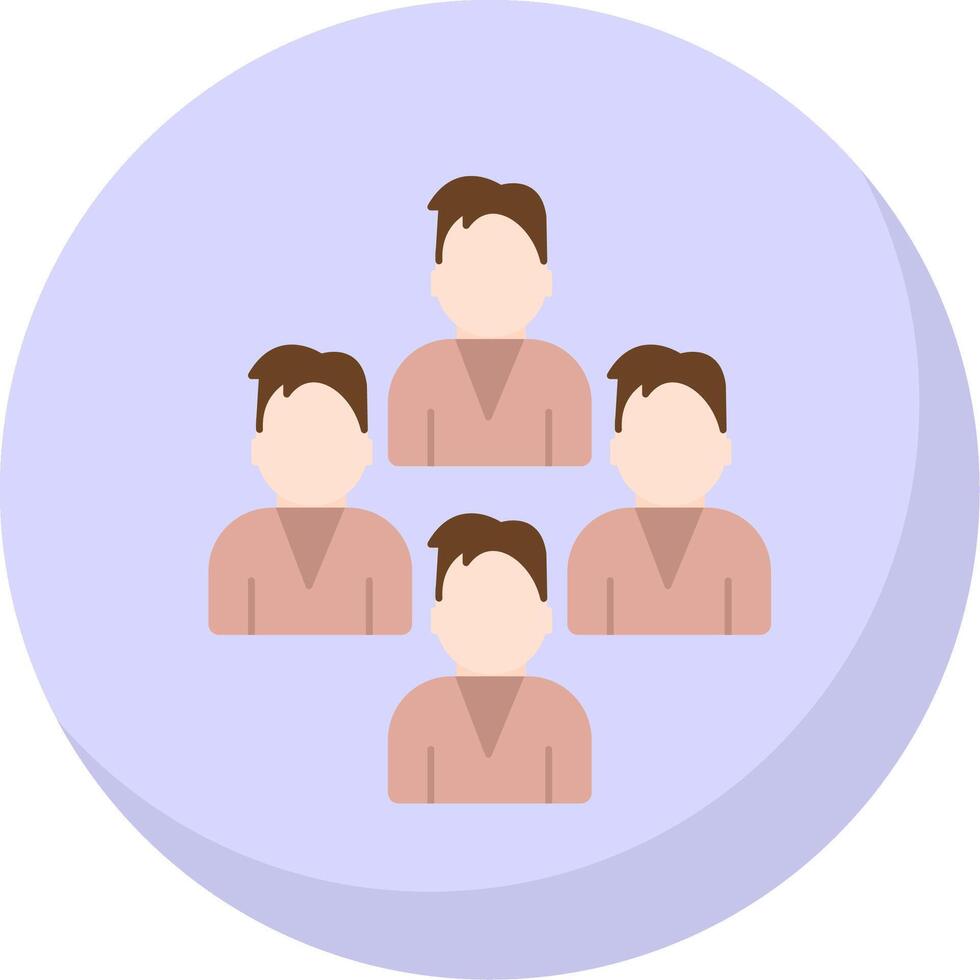 Team Flat Bubble Flat Bubble Icon vector