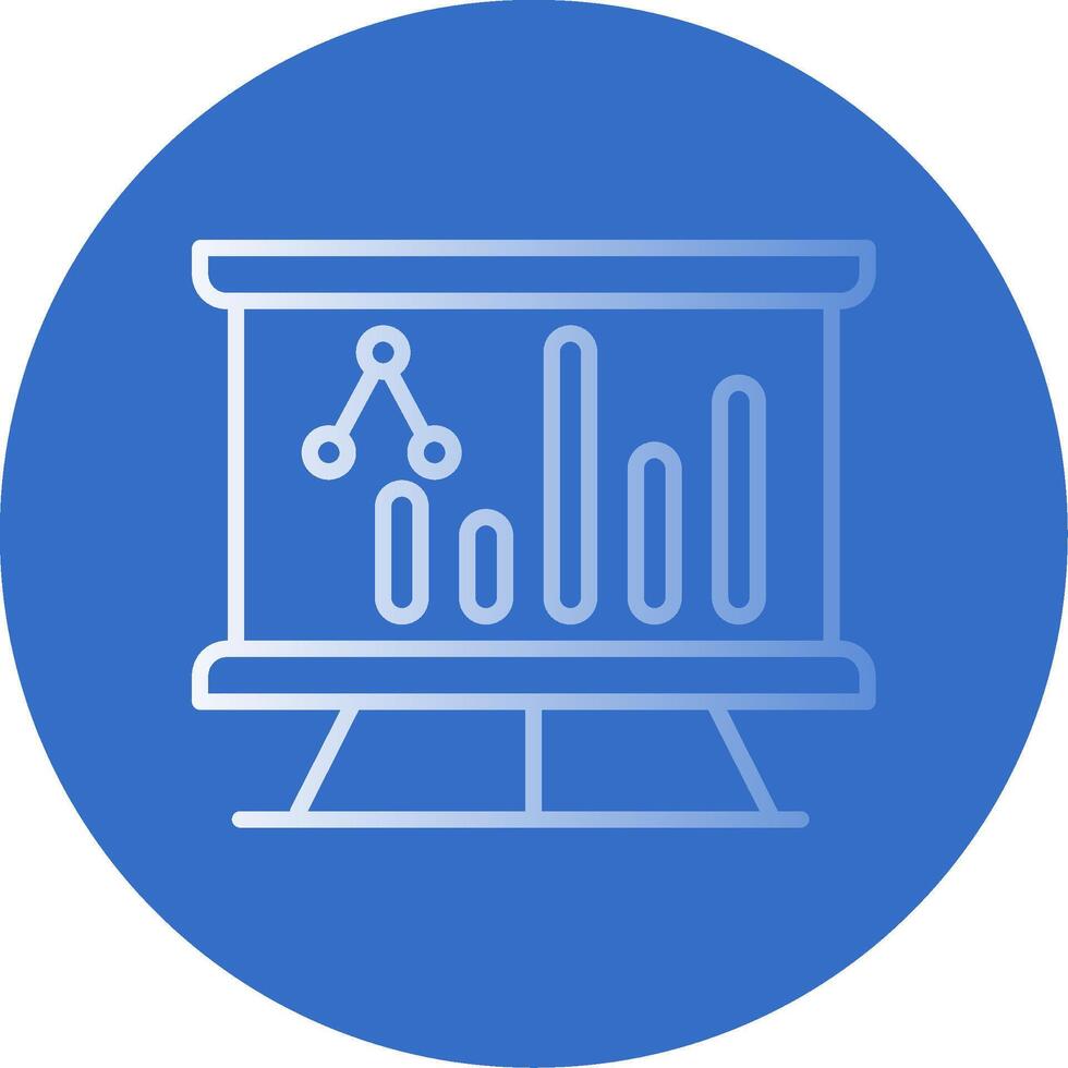 Seo Presentation Flat Bubble Icon vector