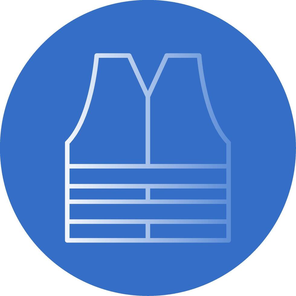 Sleeveless Flat Bubble Icon vector