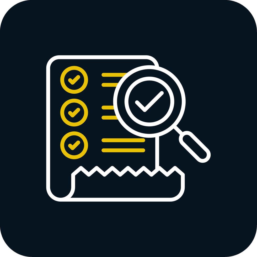 Checklist Line Red Circle Icon vector