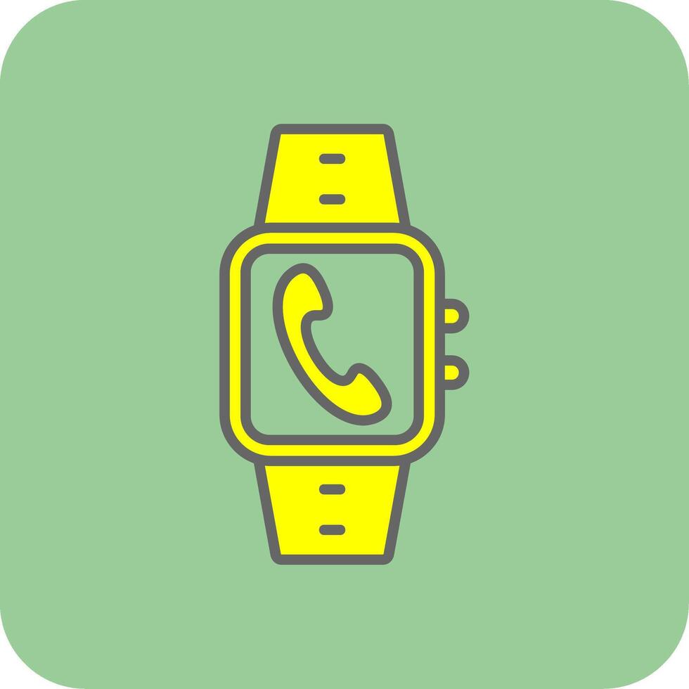Incoming Call Glyph Gradient Corner Icon vector