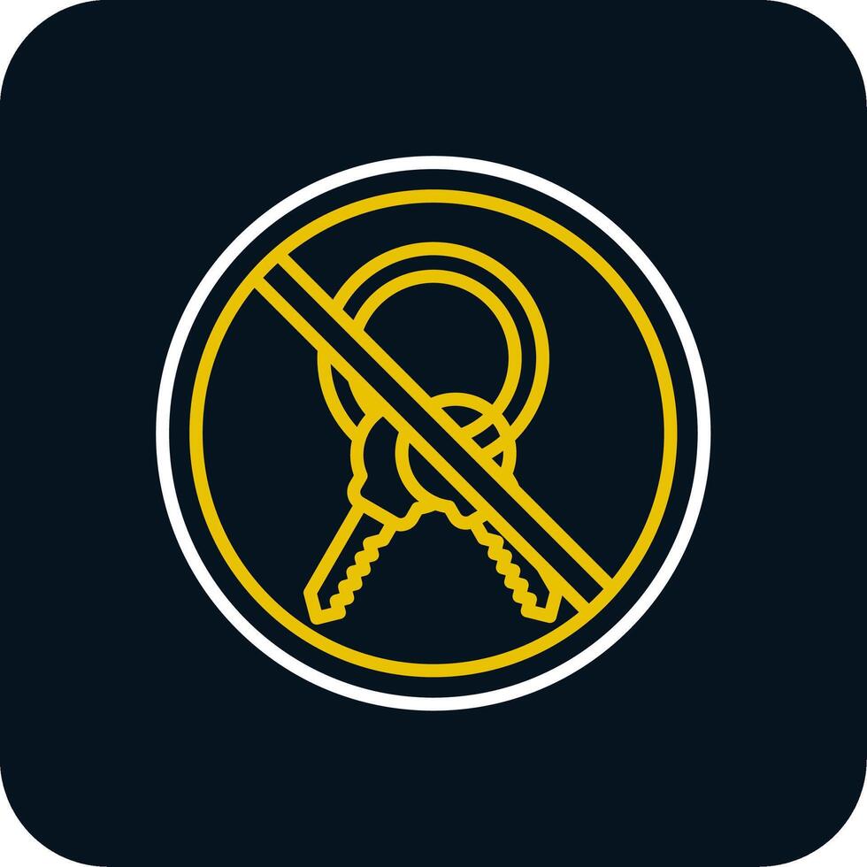 Prohibited Sign Line Red Circle Icon vector