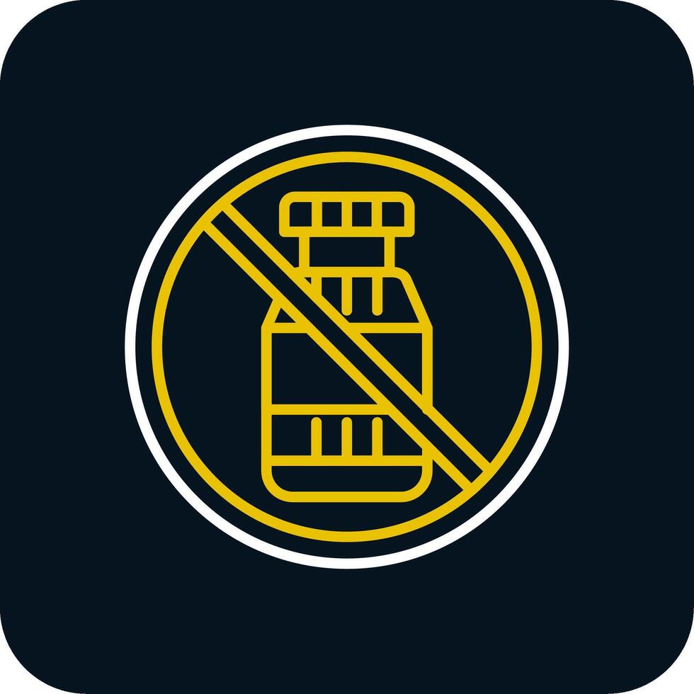 Prohibited Sign Line Red Circle Icon vector