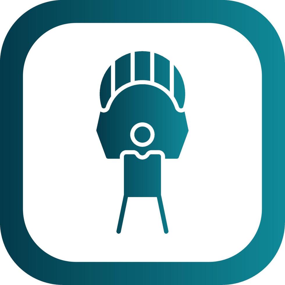 Skydiving Glyph Gradient Corner Icon vector