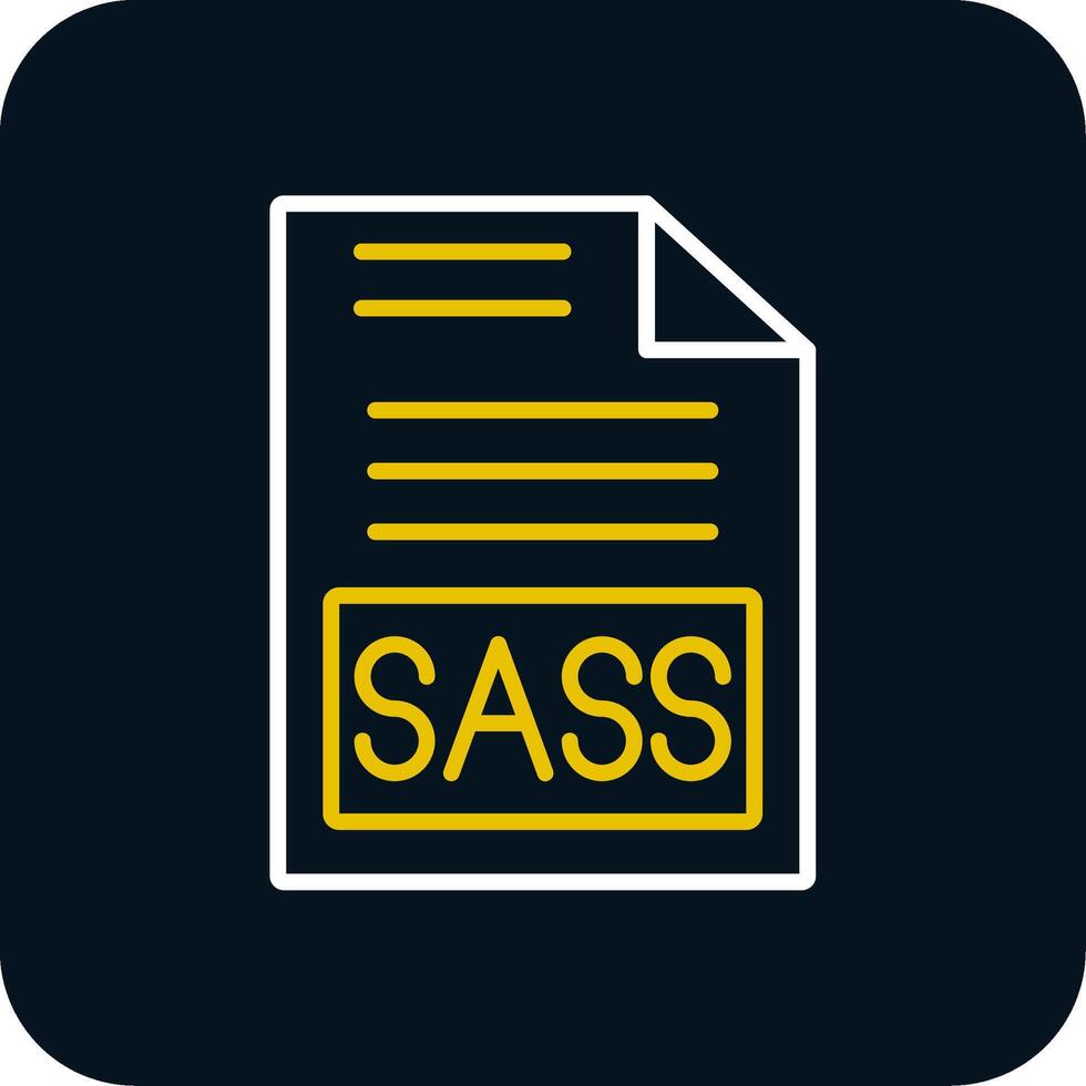 Sass Line Red Circle Icon vector